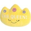 Aurora® Witty JUST Sayin’™ Yas Queen! Crown™ Stuffed Animal – Expressive Characters – Quirky Gift Ideas – Yellow 7 Inches