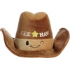 Aurora® Witty JUST Sayin’™ Yee Haw Cowboy Hat™ Stuffed Animal – Expressive Characters for Decorative Charm – Quirky Birthday Gifts for Kids and Adults – Brown 11 Inches