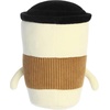 Aurora® Witty JUST Sayin’™ You Mean A Latte™ Stuffed Animal – Expressive Characters for Decorative Charm – Quirky Birthday Gifts for Kids and Adults – White 9 Inches