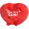 Aurora® Witty JUST Sayin’™ You’re A Gem Stuffed Animal – Expressive Characters for Decorative Charm – Quirky Birthday Gifts for Kids and Adults – Red 9.5 Inches