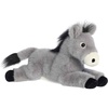 Aurora® Adorable Flopsie™ Petunia Donkey™ Stuffed Animal – Used to Create Imaginative Play Adventures – Perfect for Birthdays, Kids and Adults, All Ages – Gray 12 Inches