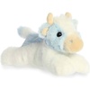 Aurora Adorable Mini Flopsie Billie Blueberry Cow Stuffed Animal – Mini Companions Ready for Playful Adventures – For Kids All Ages, Toddlers, Adults, and Families – Blue 8.5 Inches