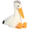 Aurora Adorable Mini Flopsie Perry Pelican Stuffed Animal – Mini Companions Ready for Playful Adventures – for Kids All Ages, Toddlers, Adults, and Families – White 8.5 Inches