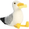 Aurora Adorable Mini Flopsie Squawks Seagull with Fry Stuffed Animal – Mini Companions Ready for Playful Adventures – for Kids All Ages, Toddlers, Adults, and Families – White 9 Inches