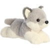 Aurora® Adorable Mini Flopsie™ Wolf Pup Stuffed Animal – Mini Companions Ready for Playful Adventures – for Kids All Ages, Toddlers, Adults, and Families – Gray 8 Inches
