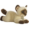 Aurora® Adorable Miyoni® Siamese Cat Stuffed Animal – Lifelike Detail – Cherished Companionship – Brown 8 Inches