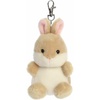 Aurora® Adorable Palm Pals™ Ella Bunny™ Clip-On- Fun Collectible Plush for Kids and Adult Collectors – Perfect for Backpacks and Birthday Gifts – Brown 4 Inches