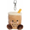Aurora® Adorable Palm Pals™ Milky Tea Boba™ Clip-On – Fun Collectible Plush for Kids and Adult Collectors – Perfect for Decorating Rooms and Birthday Gifts – Brown 4 Inches