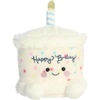 Aurora® Adorable Palm Pals™ Party Sized Happy B’Day Cake™ Stuffed Animal – Fun Collectible Plush for Kids and Adult Collectors – Perfect for Decorating Rooms and Birthday Gifts – White 6.5 Inches