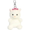 Aurora Adorable Palm Pals Priscilla Princess Kitty Clip-On – Fun Collectible Plush for Kids and Adult Collectors – Perfect for Decorating Rooms and Birthday Gifts – White 4 Inches
