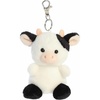 Aurora® Adorable Palm Pals™ Sweetie Cow™ Clip-On- Fun Collectible Plush for Kids and Adult Collectors – Perfect for Backpacks and Birthday Gifts – White 4 Inches