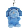 Aurora Adorable Palm Pals Tank Triceratops Clip-On – Fun Collectible Plush for Kids and Adult Collectors – Perfect for Decorating Rooms and Birthday Gifts – Blue 4.5 Inches