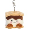 Aurora Adorable Palm Pals Toastee S’More Clip-On – Fun Collectible Plush for Kids and Adult Collectors – Perfect for Decorating Rooms and Birthday Gifts – Brown 4 Inches