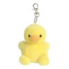 Aurora® Adorable Palm Pals™ Tubby Rubber Ducky™ Clip-On – Fun Collectible Plush For Kids and Adult Collectors – Perfect for Decorating Rooms and Birthday Gifts – Yellow 4 Inches