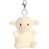 Aurora® Adorable Palm Pals™ Woolly Lamb™ Clip-On – Fun Collectible Plush for Kids and Adult Collectors – Perfect for Decorating Rooms and Birthday Gifts – White 4 Inches
