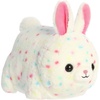 Aurora Adorable Spudsters Connie Confetti Bunny Stuffed Animal – Seasonal Plush For The Spring Season – Perfect for Kids All Ages and Animal Loving Adults – White 10.5 Inches