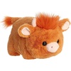 Aurora® Adorable Spudsters™ Hamish Highland Cow™ Stuffed Animal – Round Shape Makes for Comforting Cuddles – Perfect for Kids All Ages and Animal Loving Adults – Brown 10.5 Inches