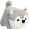 Aurora® Adorable Spudsters™ Haze Husky Stuffed Animal – Round Shape Makes for Comforting Cuddles – Perfect for Kids All Ages and Animal Loving Adults – Gray 9.5 Inches
