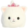 Aurora Adorable Spudsters Kimmi Princess Kitty Stuffed Animal – Round Shape Makes for Comforting Cuddles – Perfect for Kids All Ages and Animal Loving Adults – White 10.5 Inches