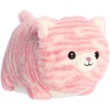 Aurora Adorable Spudsters Taylor Pink Tabby Stuffed Animal – Round Shape Makes For Comforting Cuddles – Perfect for Decorating Rooms and Valentine’s Day – 10.5 Inches