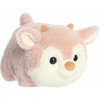 Aurora® Festive Spudsters™ Pinkee Reindeer™ Stuffed Animal – Round Shape Makes for Comforting Cuddles – Perfect for Holiday Decorations or Gifts – Pink 11.5 Inches