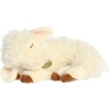 Aurora Realistic Miyoni Sleepy Lamb Stuffed Animal – Lifelike Details Make a Cherished Companion – Perfect for Decorating Bedrooms or Classrooms – White 10 Inches