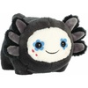 Aurora® Spooky Spudsters™ Stacy Sugar Skull Axolotl™ Stuffed Animal – Round Shape Makes for Comforting Cuddles – Perfect for Halloween Decorations and Gifts – Black 10 Inches
