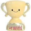 Aurora® Witty JUST Sayin’™ #1 Bestie Trophy™ Stuffed Animal – Expressive Characters for Decorative Charm – Quirky Birthday Gifts for Kids and Adults – Gold 10 Inches