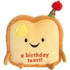 Aurora® Witty JUST Sayin’™ A Birthday Toast™ Stuffed Animal – Expressive Characters for Decorative Charm – Quirky Birthday Gifts for Kids and Adults – Brown 8 Inches