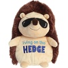 Aurora Witty JUST Sayin’ Livin’ On The Hedge Stuffed Animal – Expressive Characters – Quirky Gift Ideas – Brown 8.5 Inches