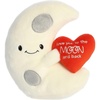 Aurora® Witty JUST Sayin’™ Love You to The Moon and Back™ Stuffed Animal – Expressive Characters for Decorative Charm – Quirky Birthday Gifts for Kids and Adults – White 8.5 Inches
