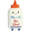 Aurora® Witty JUST Sayin’™ Me + U Like Glue™ Stuffed Animal – Expressive Characters for Decorative Charm – Quirky Birthday Gifts for Kids and Adults – White 11 Inches