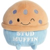 Aurora® Witty JUST Sayin’™ Stud Muffin™ Stuffed Animal – Expressive Characters for Decorative Charm – Quirky Birthday Gifts for Kids and Adults – Brown 8 Inches