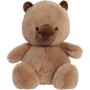 Aurora Adorable Dumplin’ Capybara Stuffed Animal – Cozy Characters for Decorating Bedrooms – Perfect for Birthdays, Adults and Kids All Ages – Brown 9 Inches
