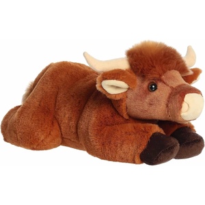 Aurora® Adorable Flopsie™ Craig Highland Cow™ Stuffed Animal – Used to Create Imaginative Play Adventures – Perfect for Birthdays, Kids and Adults, All Ages – Brown 13 Inches