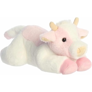 Aurora® Adorable Flopsie™ Sadie Strawberry Cow™ Stuffed Animal – Used to Create Imaginative Play Adventures – Perfect for Birthdays, Kids and Adults, All Ages – Pink 13 Inches