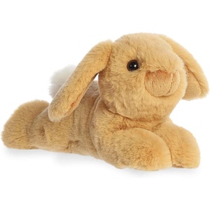 Aurora Adorable Mini Flopsie Biscuit Lop Bunny Tan Stuffed Animal – Mini Companions Ready for Playful Adventures – For Kids All Ages, Toddlers, Adults, and Families – 8.5 Inches