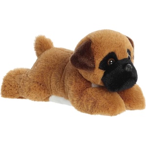 Aurora® Adorable Mini Flopsie™ Boden Boxer Stuffed Animal – Mini Companions Ready for Playful Adventures – for Kids All Ages, Toddlers, Adults, and Families – Brown 8 Inches
