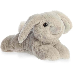 Aurora Adorable Mini Flopsie Dusty Lop Bunny Grey Stuffed Animal – Mini Companions Ready for Playful Adventures – For Kids All Ages, Toddlers, Adults, and Families – 8.5 Inches