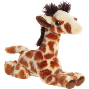 Aurora® Adorable Mini Flopsie™ Giraffe Calf Stuffed Animal – Playful Ease – Timeless Companions – Brown 8 Inches