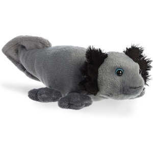 Aurora® Adorable Mini Flopsie™ Xochitl Black Axolotl™ Stuffed Animal – Mini Companions Ready for Playful Adventures – for Kids All Ages, Toddlers, Adults, and Families – 10 Inches