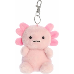 Aurora® Adorable Palm Pals™ Ax Axolotl™ Clip-On- Fun Collectible Plush for Kids and Adult Collectors – Perfect for Backpacks and Birthday Gifts – Pink 4 Inches