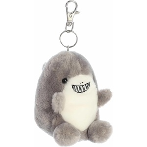 Aurora® Adorable Palm Pals™ Chomps Shark™ Clip-On- Fun Collectible Plush for Kids and Adult Collectors – Perfect for Backpacks and Birthday Gifts – Gray 4 Inches