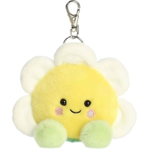 Aurora® Adorable Palm Pals™ Deon Daisy™ Clip-On – Fun Collectible Plush For Kids and Adult Collectors – Perfect for Decorating Rooms and Birthday Gifts – Yellow 4.5 Inches