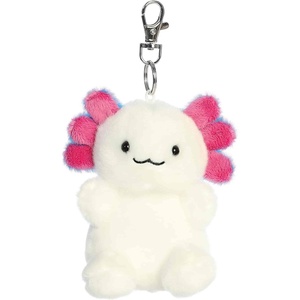 Aurora Adorable Palm Pals Jax Bluegill Axolotl Clip-On – Fun Collectible Plush For Kids and Adult Collectors – Perfect for Decorating Rooms and Birthday Gifts – White 4 Inches