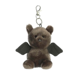 Aurora® Adorable Palm Pals™ Luna Bat™ Clip-On – Fun Collectible Plush for Kids and Adult Collectors – Perfect for Decorating Rooms and Birthday Gifts – Black 4 Inches