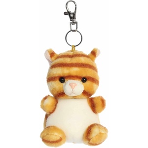 Aurora® Adorable Palm Pals™ Meow Kitty™ Clip-On – Fun Collectible Plush for Kids and Adult Collectors – Perfect for Decorating Rooms and Birthday Gifts – Orange 4 Inches