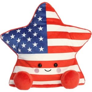 Aurora® Adorable Palm Pals™ Party Sized Americana Star Stuffed Animal – Fun Collectible Plush for Kids and Adult Collectors – Perfect for Decorating Rooms and Birthday Gifts – Multicolor 13 Inches