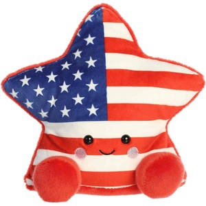 Aurora® Adorable Palm Pals™ Party Sized Americana Star Stuffed Animal – Fun Collectible Plush for Kids and Adult Collectors – Perfect for Decorating Rooms and Birthday Gifts – Multicolor 8.5 Inches