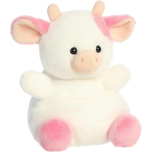 Aurora® Adorable Palm Pals™ Party Sized Belle Strawberry Cow™ Stuffed Animal – Fun Collectible Plush for Kids and Adult Collectors – Perfect for Decorating Rooms and Birthday Gifts – Pink 8 Inches